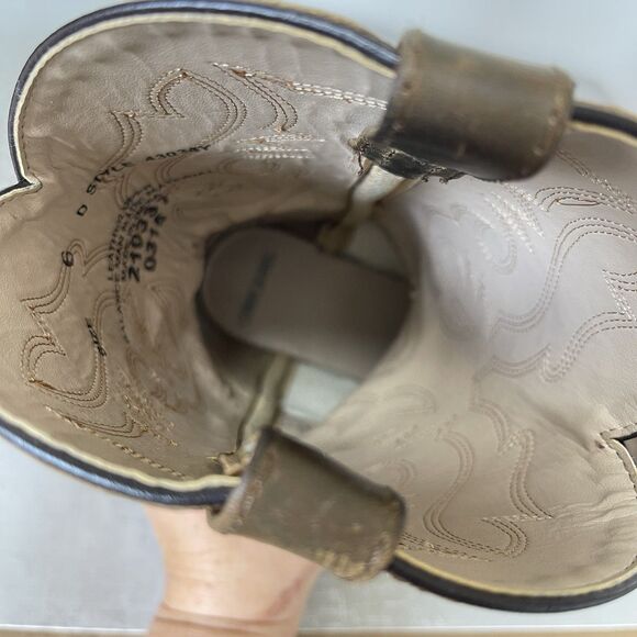 Cody James Oiled Dust Brown Leather Western Boots Youth 6 D Style 43034Y - Picture 13 of 13